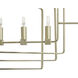 Raiden LED 54 inch Champagne Gold Chandelier Ceiling Light